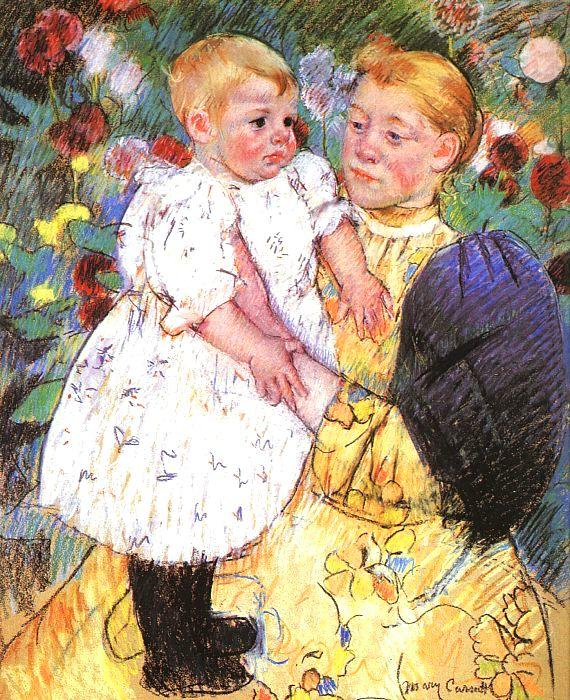 Mary Cassatt In the Garden ff china oil painting image